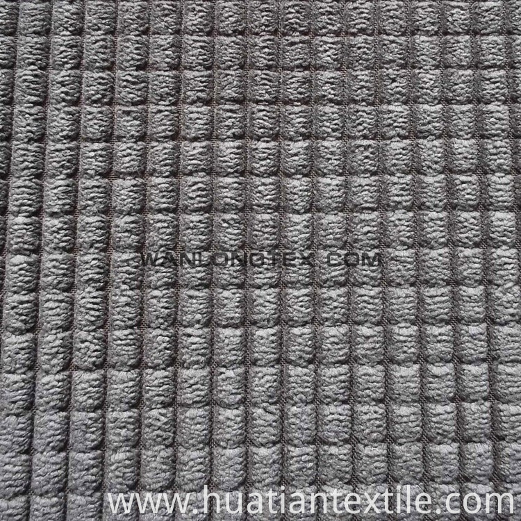 Wool like Corduroy velvet fabric with backing for sofa cover,carpet and hometextile